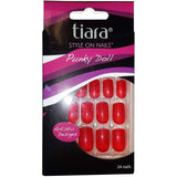 Tiara Style On Artificial Glue-On Punky Doll Sexy Nail Multi-Color Bundle 5-Pack of 24 Nails