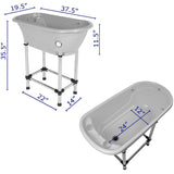 Paw Essentials Pet Grooming Portable Bath Tub Station